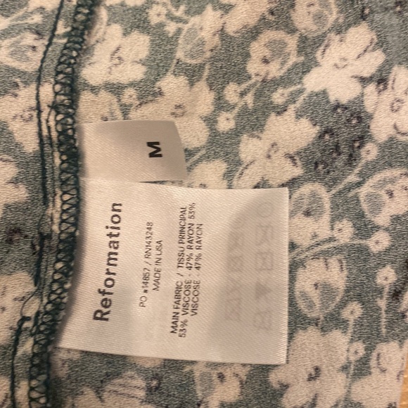 Reformation Ventura mini Dress in Cilantro Print - Picture 4 of 4